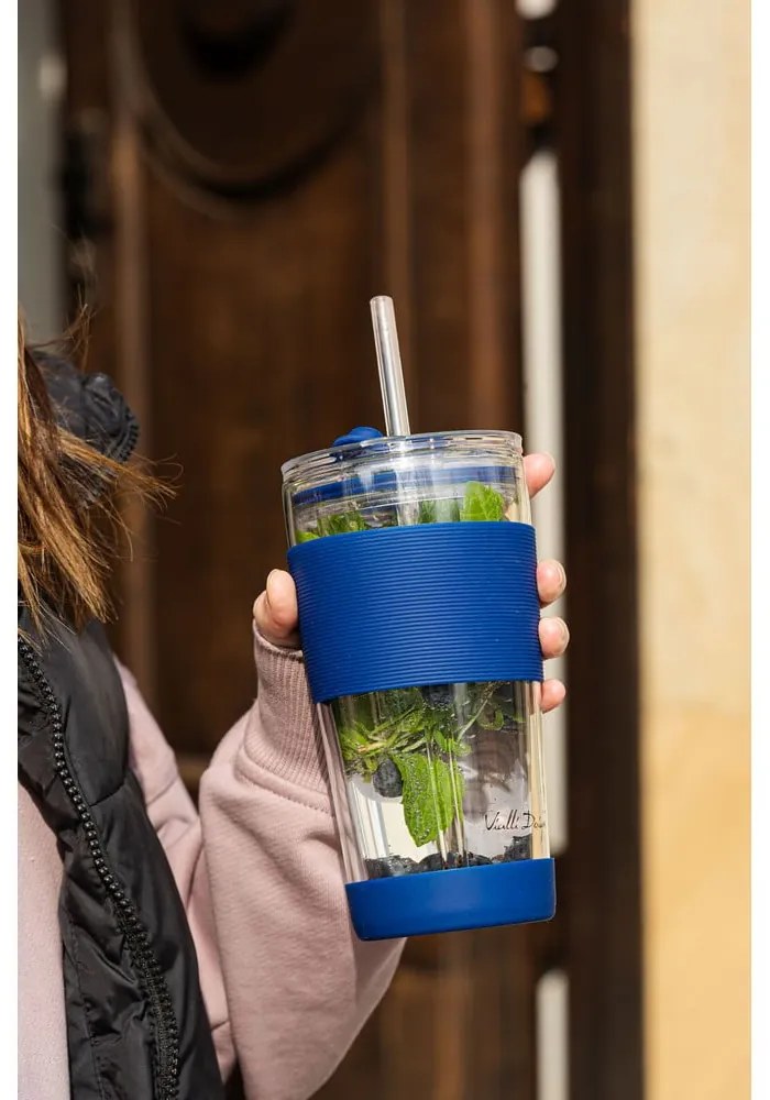 Kék termobögre 600 ml Fuori – Vialli Design