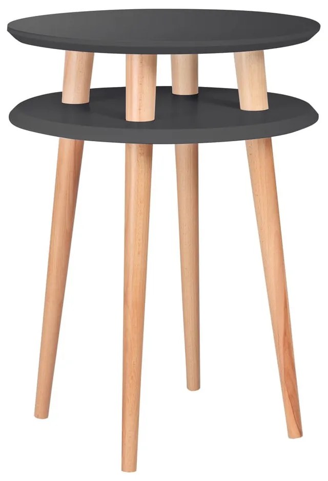 UFO grafitszürke dohányzóasztal, ⌀ 45 cm - Ragaba