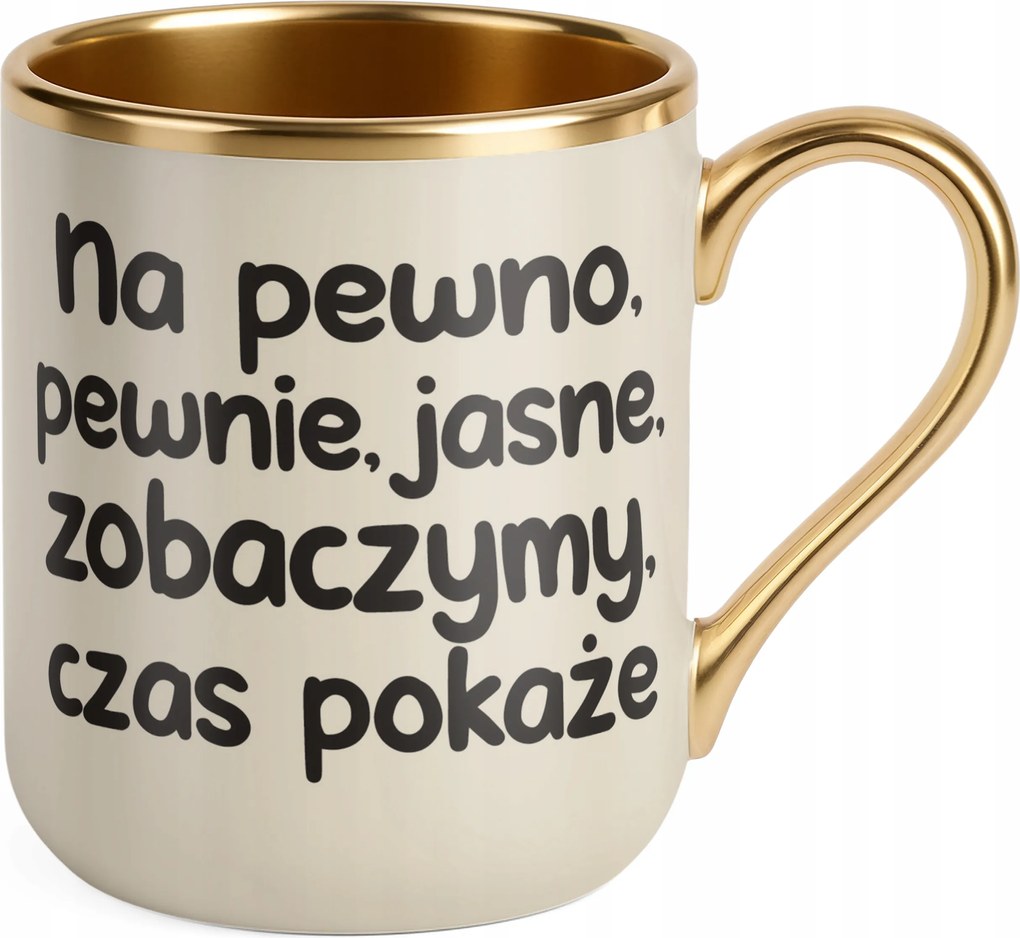 Prémium Bögre Arany Ecru No Biztosan Világos Látni Vicces