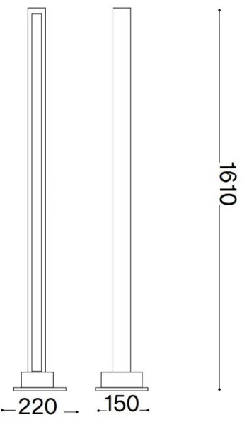 Ideal Lux - LED Dimmelhető állólámpa CRAFT LED/26W/230V CRI 90 bükkfa