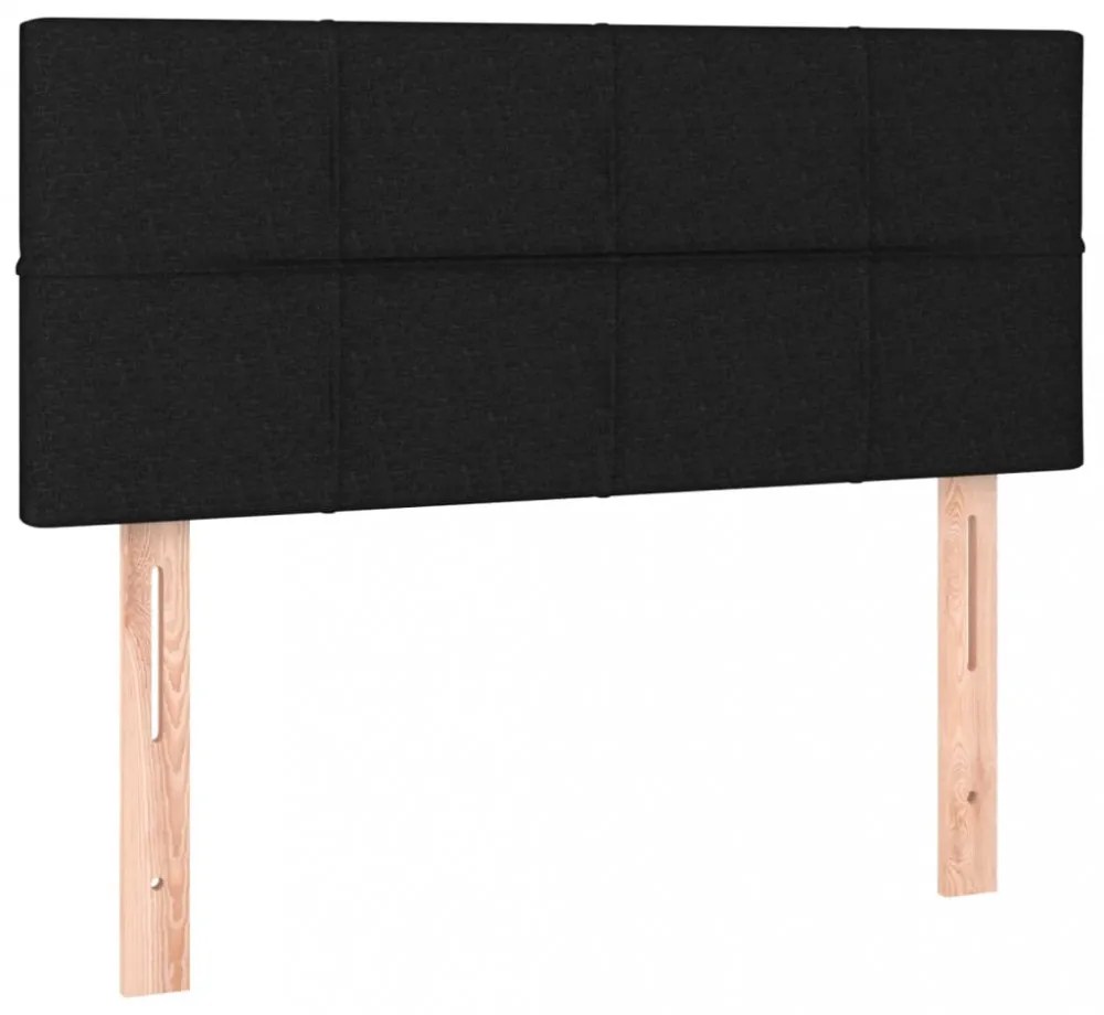 fekete szövet LED-es fejtámla 80 x 5 x 78/88 cm