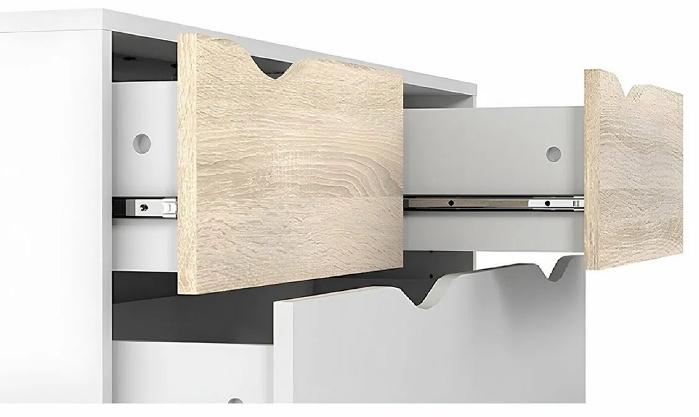 OSLO 75456 komód, fehér