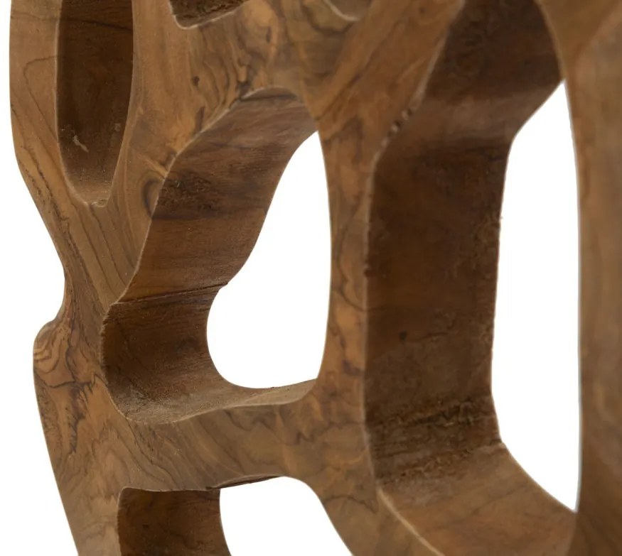 Lubang szobor teak 25x10x38cm