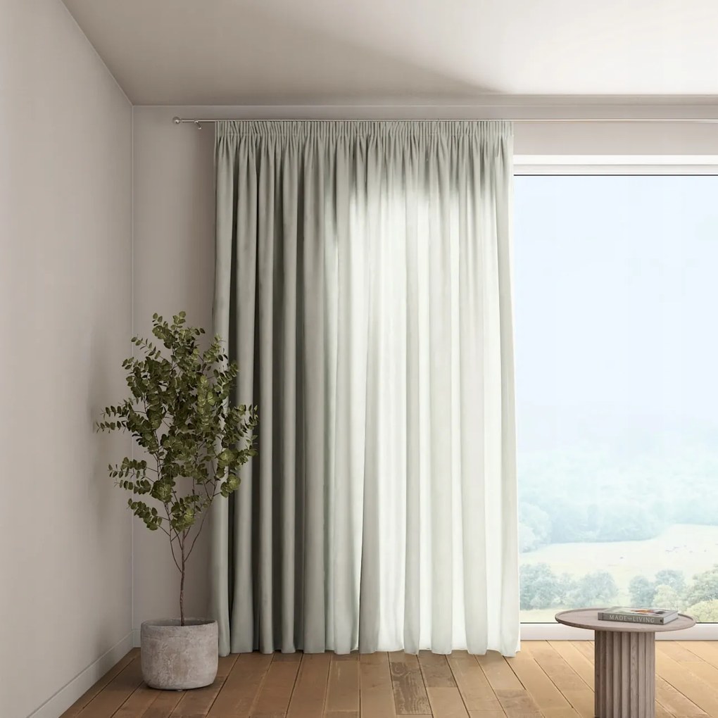 Függöny ráncoló szalaggal 1 db 130x260cm fehér