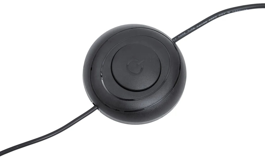 Design állólámpa fekete, LED-del, dimmelhető - Rolla