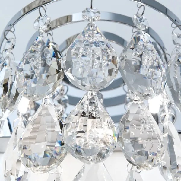 Orion WA 2-1369/2 - Fali kristály lámpa CELESTE 2xG9/40W/230V króm