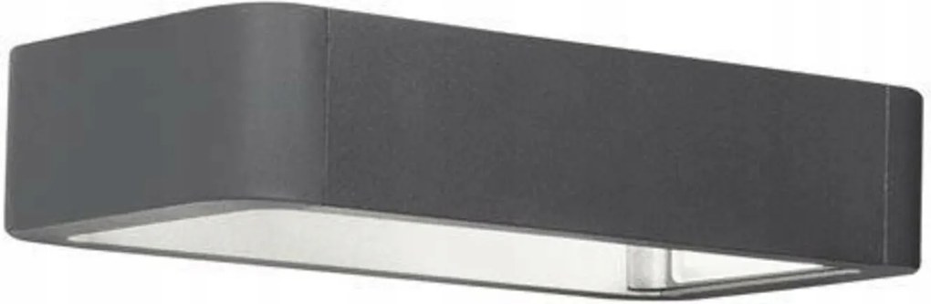 Nova Luce kültéri fali lámpa Ned sötétszürke alumínium üveg diffúzorral