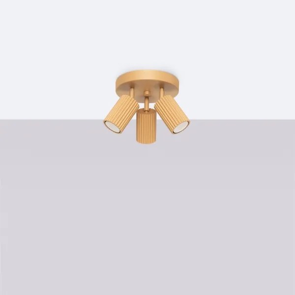 Sollux SL.1563 - Spotlámpa KARBON 3xGU10/10W/230V arany