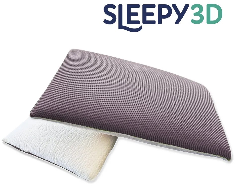 Sleepy 3D Memory párna szürke huzattal 40x70 cm