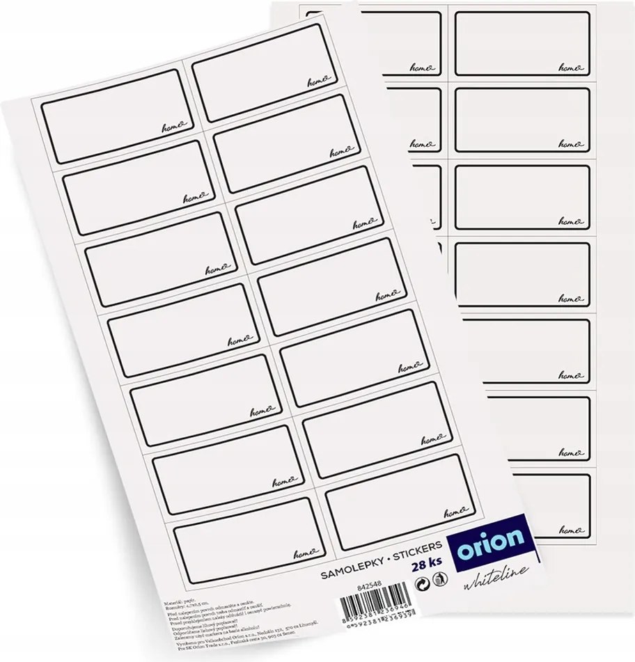 Öntapadós Címkék Befőttesüvegekhez Fehér Fűszer Matricák 28 Db