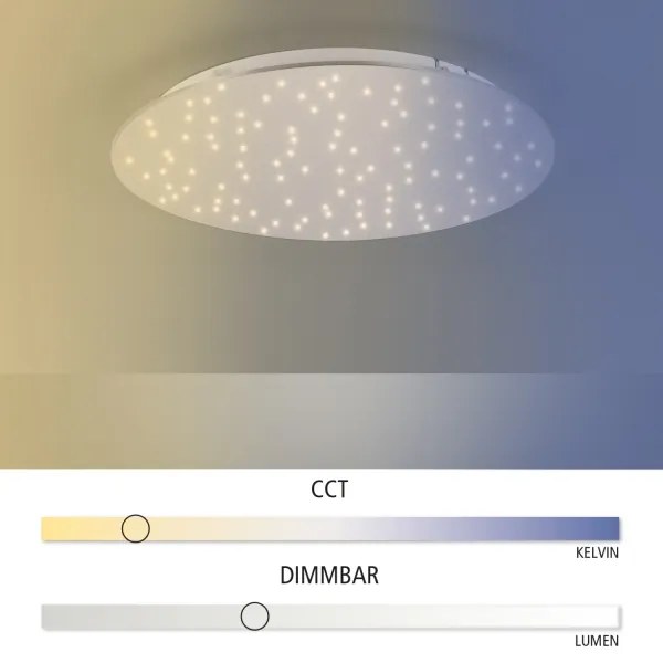 Leuchten Direkt 14673-55 - LED Dimmelhető lámpa SPARKLE LED/18W/230V + távirányító