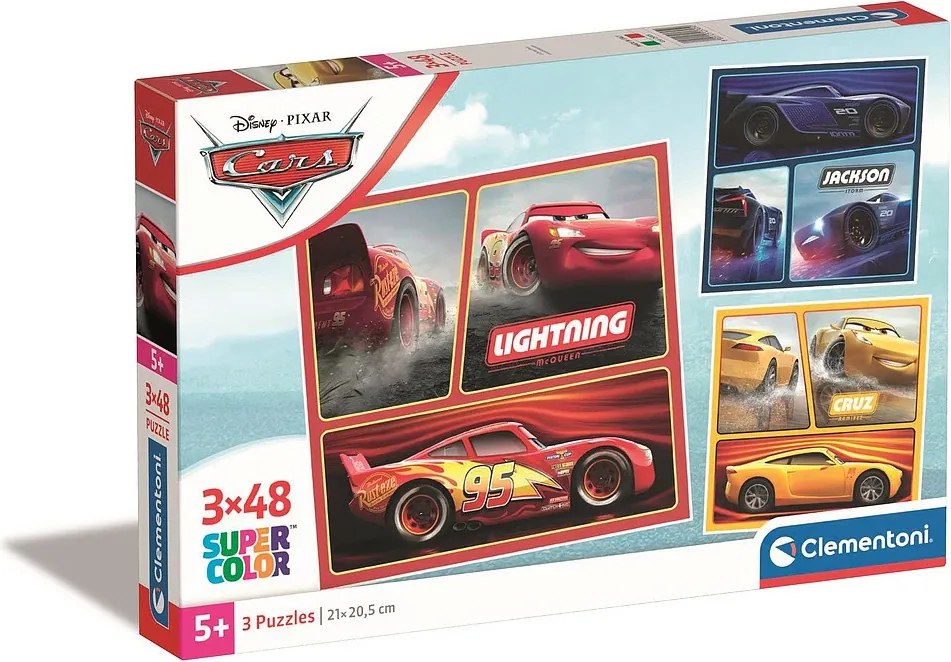 Disney Verdák Rivals 3x48 db-os puzzle Clementoni