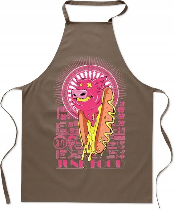 Konyhai kötény Crazy Pig Őrült Malac Hot-Dog Divatos Étterem