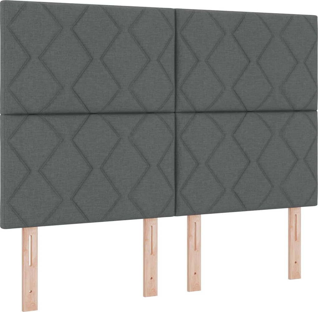 vidaXL Fejtámla Szürke 160 cm szövet