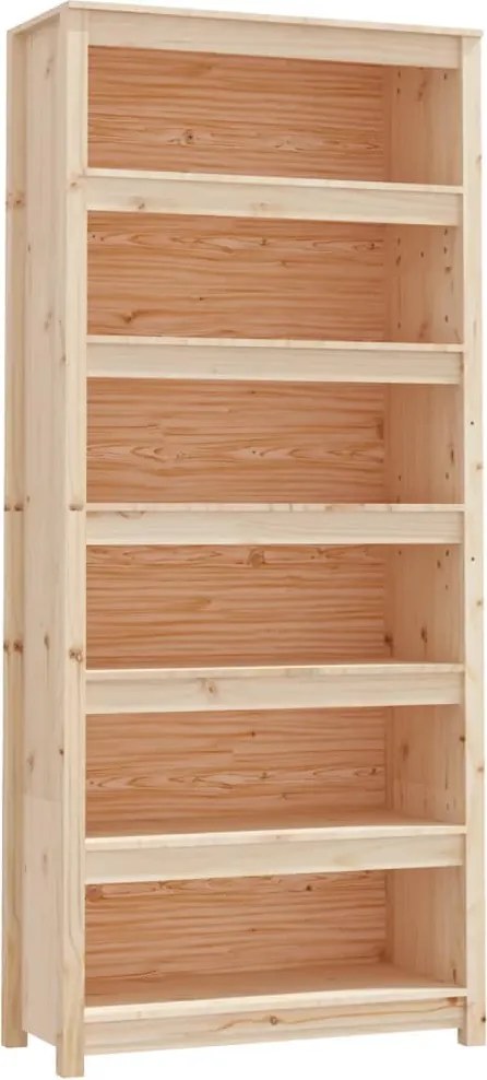 vidaXL tömör fenyőfa könyvszekrény 80 x 35 x 183 cm