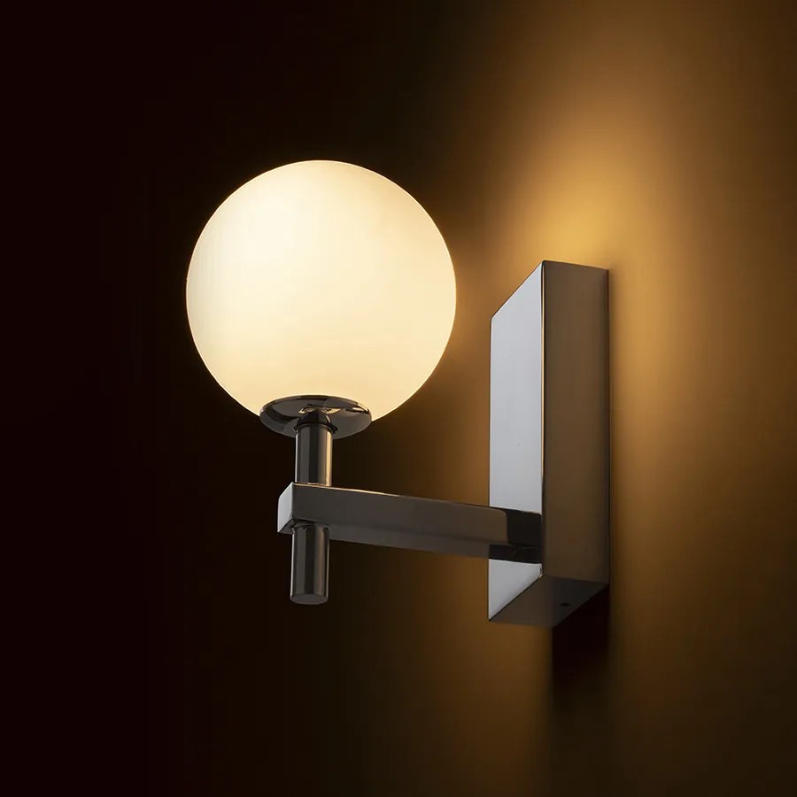 RENDL PEGGY fali lámpa króm/opálüveg 230V LED G9 6W IP44