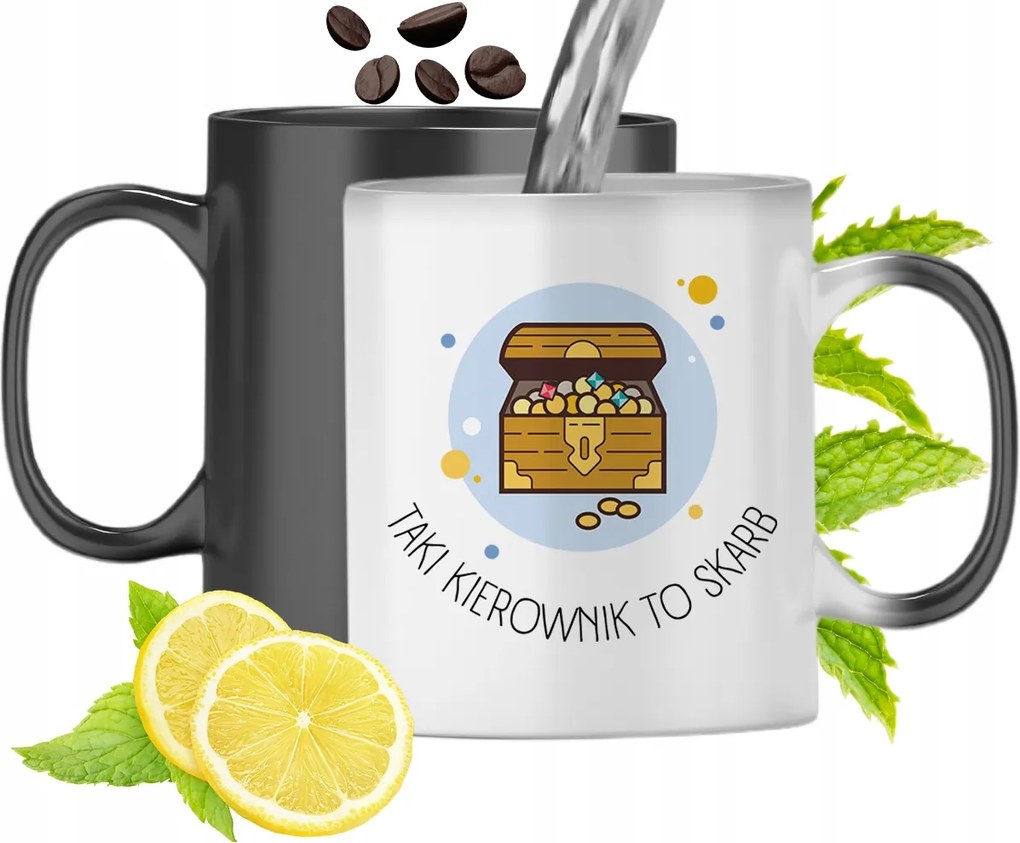 Mágikus Bögre A Vezető Számára Színváltós, fényképes nyomtatással