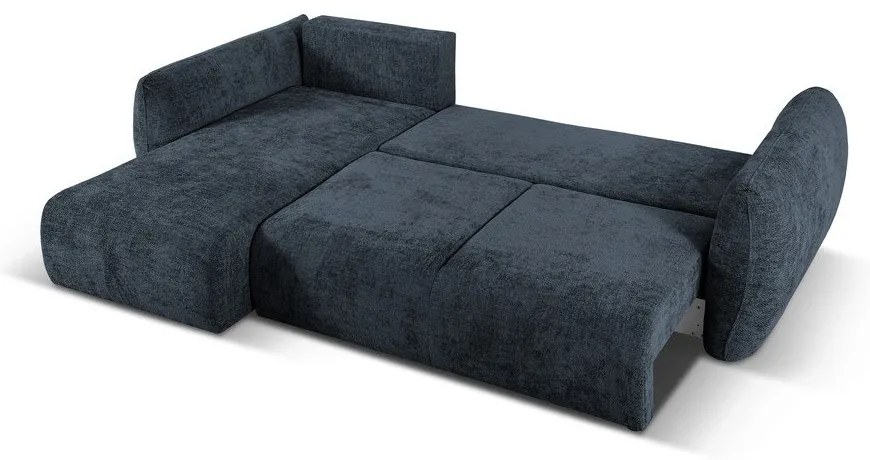 Sötétkék sarokkanapé (bal oldali) Matera – Cosmopolitan Design