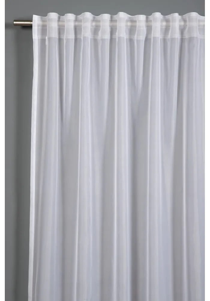 Fehér átlátszó függöny 245x450 cm Voile Uni - Gardinia