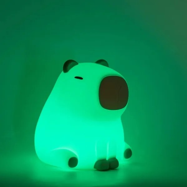 LED RGBW Dimmelhető gyermek lámpa LED/1W/5V USB 1200 mAh kapibara