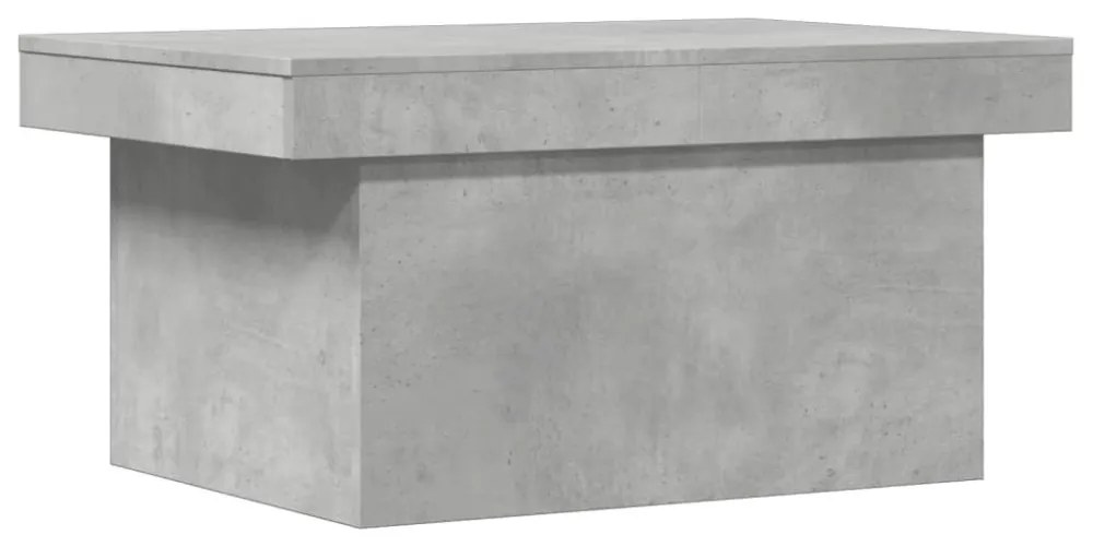 betonszürke szerelt fa dohányzóasztal 80 x 55 x 40 cm