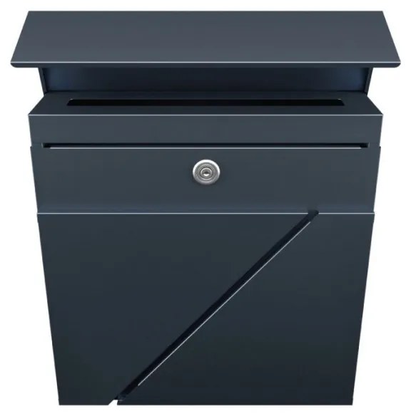 Modern, postaláda Időjárásálló, kültéri antracit