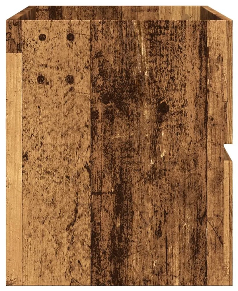 Antik fa színű szerelt fa mosdószekrény 100 x 38,5 x 45 cm