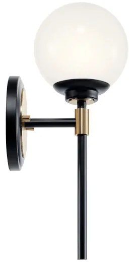 Kichler KL-BENNO1-BK-CPZ - LED fürdőszobai lámpatest BENNO 2xG9/3W/230V arany IP44