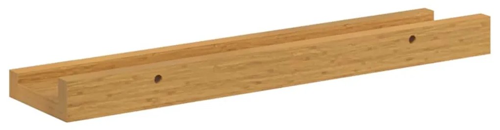 vidaXL Falpolc polcokkal tárolóval 4 pcs Bézs 40 x 9 x 3 cm Faanyag