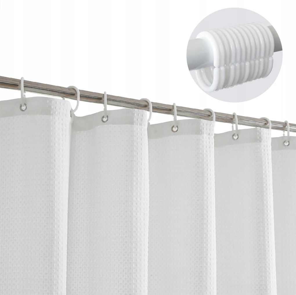 Waffle zuhanyfüggöny Curtain , nehéz és tartós barackszínű, 180*180CM