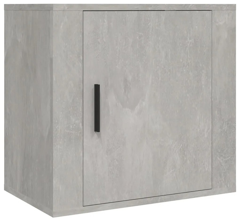 2 db betonszürke falra szerelhető éjjeliszekrény 50x30x47 cm