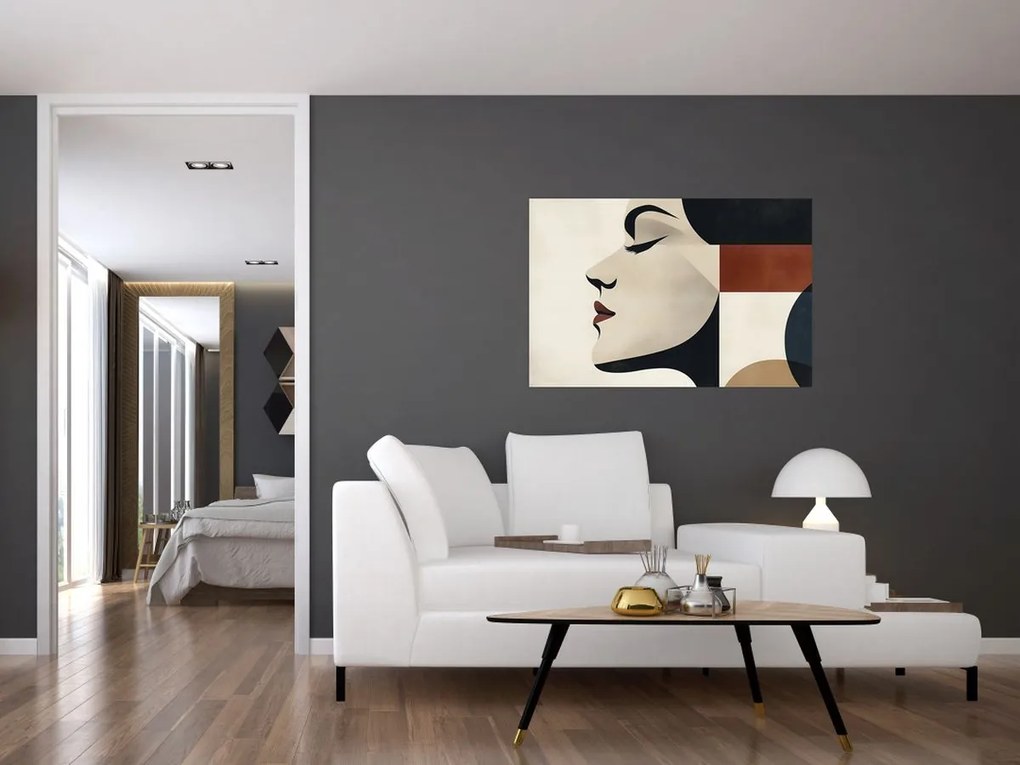Kép - Nő profilból (90x60 cm)