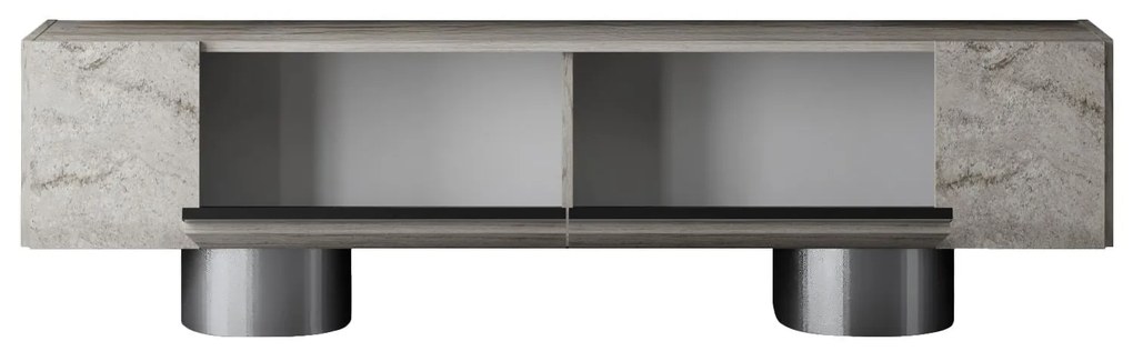 TV szekrény Bohem - Travertine, Silver