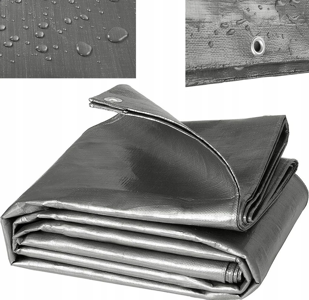 Ponyva Extra Vastag Ponyva Lepedő Erős 4X5M Erősített Prémium ++uv