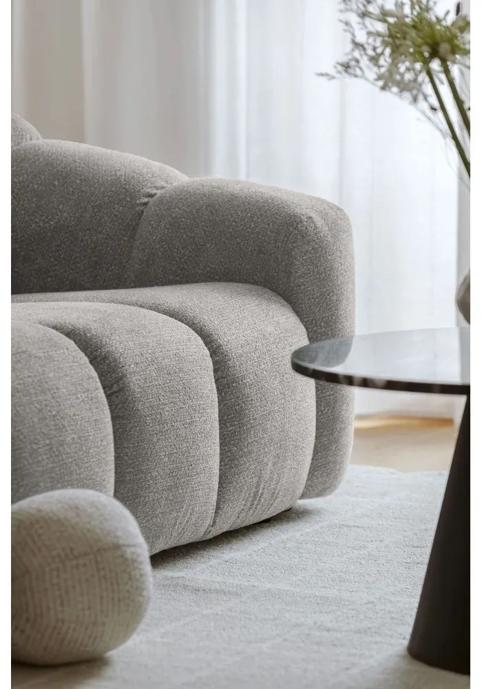 Világosszürke sarokkanapé (jobb oldali-L alakú) Shell – Miuform