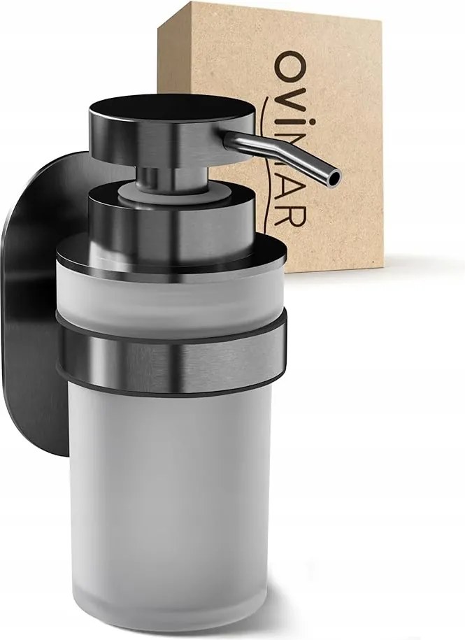 Üvegből És Rozsdamentes Acélból Készült Szappanadagoló Fúrás Nélkül Ovimar Veotind