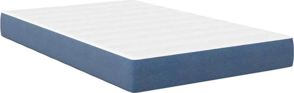 vidaXL Ágy Matrac matracmal Kék 120 x 190 cm szövet