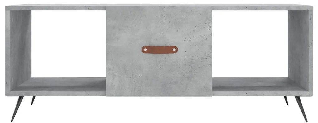 Betonszürke szerelt fa dohányzóasztal 102 x 50 x 40 cm