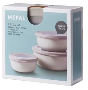 Élelmiszertartó doboz szett 3 db-os Cirqula – Mepal