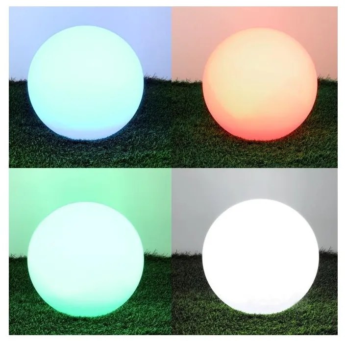 Kobi LED RGB Dimmelhető napelemes lámpa LED/5W/3,7V 3000K IP54 átm. 30 cm KB0474