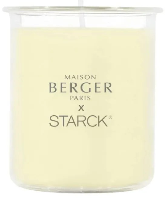 Starck gyertyatartó + gyertya Peau d'Ailleurs/hosszan tartó arc 120g zöld - Maison Berger Paris