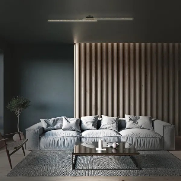 Briloner 3717-025 - LED csillár REY 2xLED/12W/230V fekete