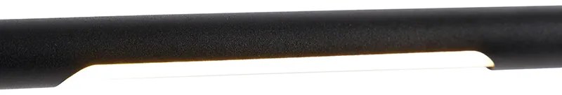 Design asztali lámpa fekete, beépített LED-del és érintős dimmerrel - Palka