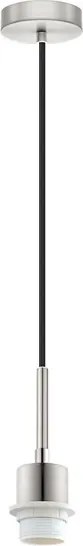 Brilagi - LED csillár kábelen NUBILA 1xE27/60W/230V Ø 14 cm fekete/fehér