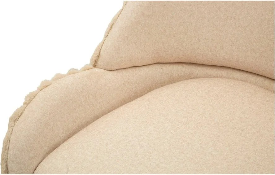 Krémszínű kárpitozott karfás étkezőfotel szett 2 db-os Stockholm – Mauro Ferretti