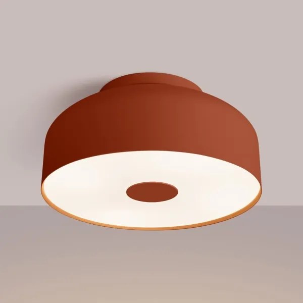 Sollux SL.1681 - Mennyezeti lámpatest OMIQ 4xE27/15W/230V átm. 30 cm piros