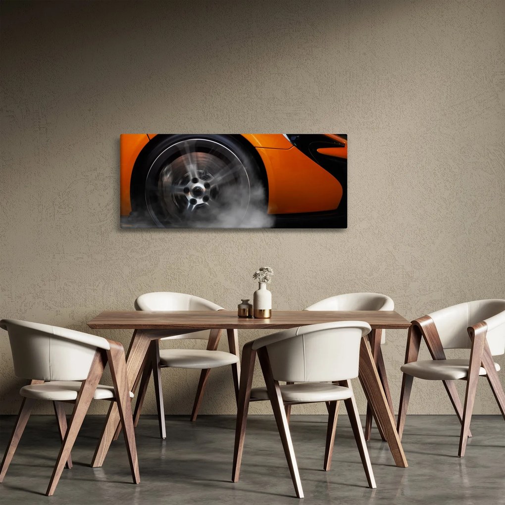 Kép - Narancssárga sportautó (120x50 cm)