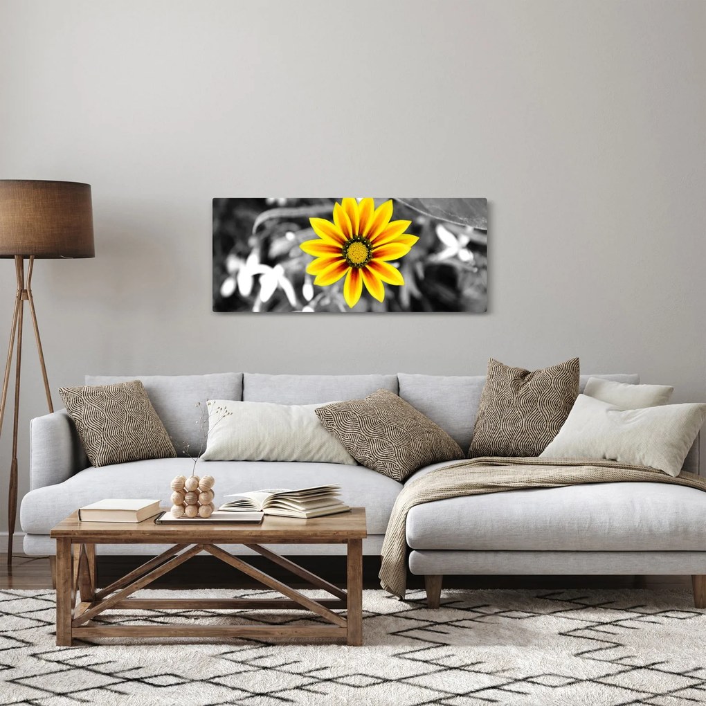 Sárga virágok képe (120x50 cm)