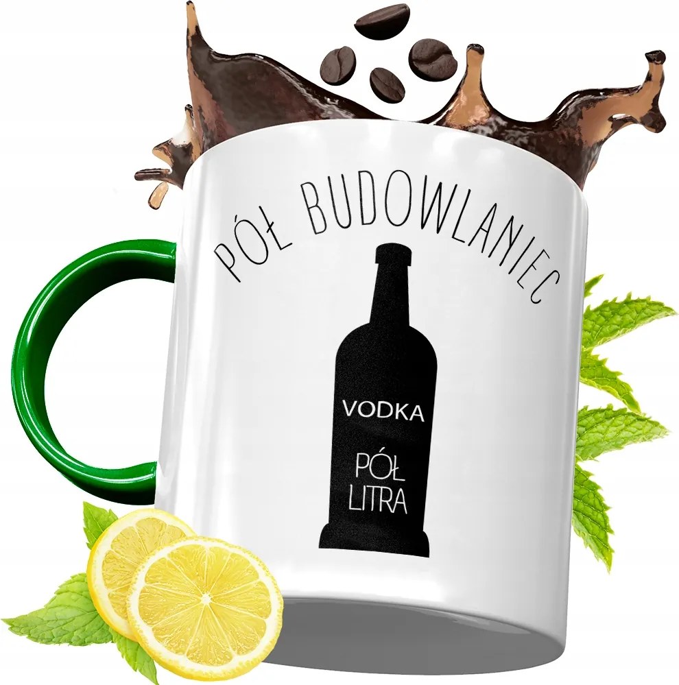 Zöld Bögre Építőknek Születésnapra Ajándék fényképes nyomtatással