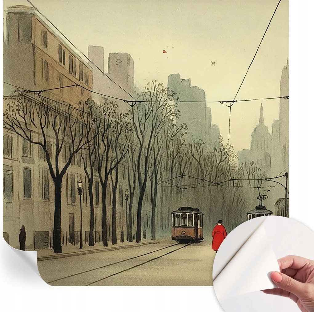 Modern öntapadós fotótapéta falra Városi szimmetria 250x250 cm